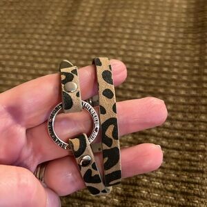 Origami Owl Leopard wrap bracelet